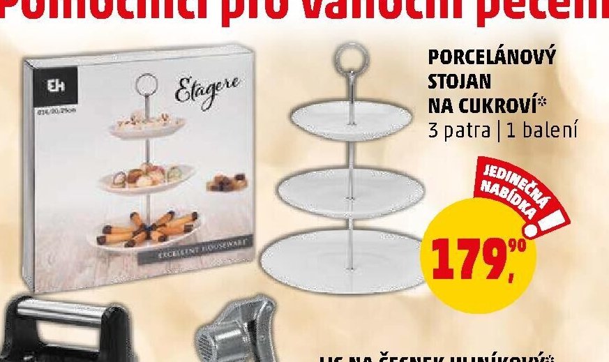 PORCELÁNOVÝ STOJAN NA CUKROVÍ