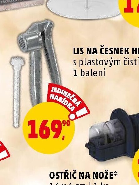LIS NA ČESNEK HLINÍKOVÝ