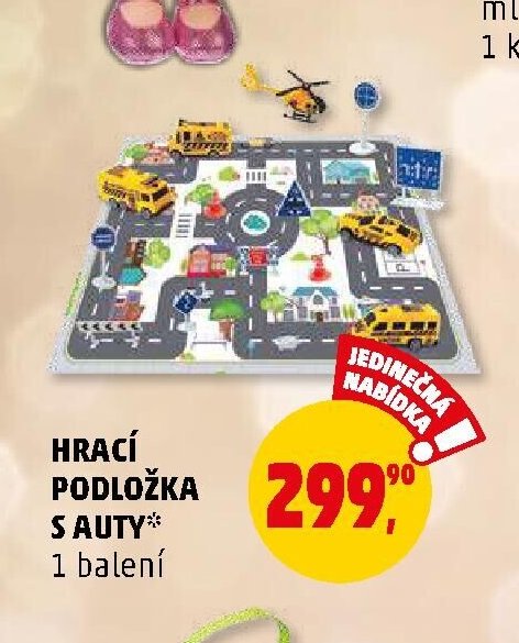 Hrací podložka s auty
