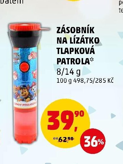 Zásobník na lízátko Tlapková patrola