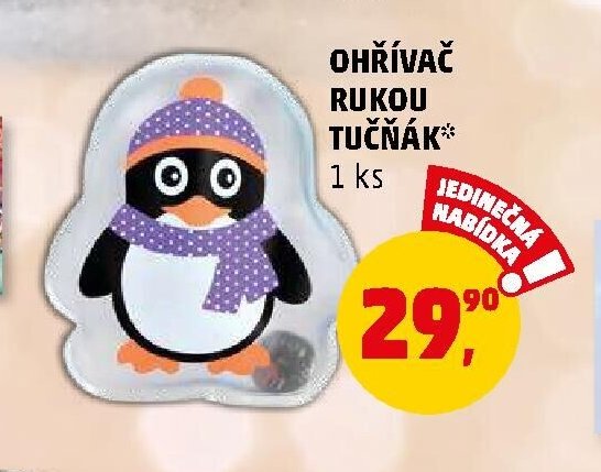 Ohřívač rukou tučňák