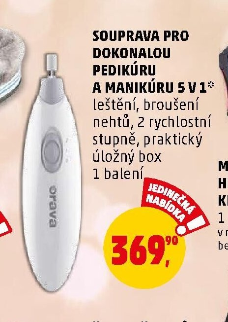 Souprava pro dokonalou pedikúru a manikúru 5 v 1
