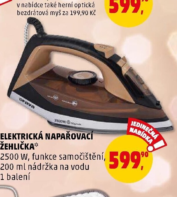 Elektrická napařovací žehlička
