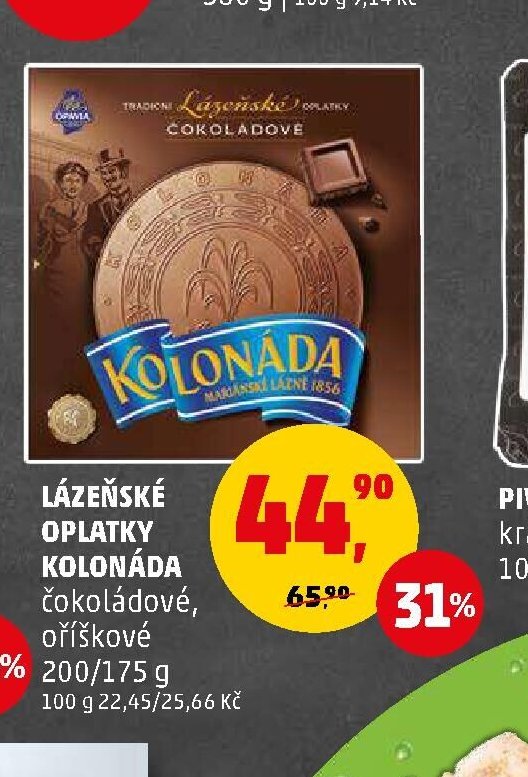 Lázeňské oplatky Kolonáda