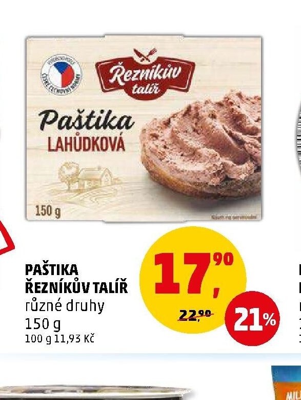 PAŠTIKA ŘEZNÍKŮV TALÍŘ