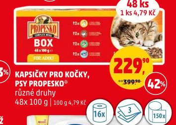 Kapsičky pro kočky / psy Propesko