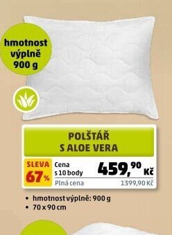 Polštář S Aloe Vera