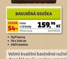 BAVLNĚNÁ OSUŠKA