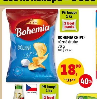 BOHEMIA CHIPS různé druhy