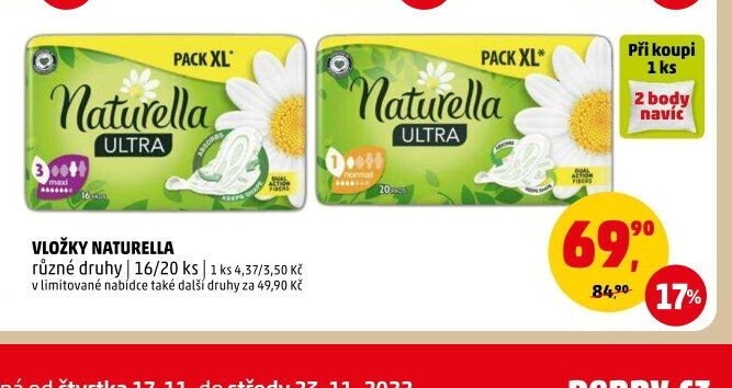VLOŽKY NATURELLA různé druhy