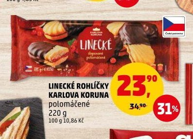 Linecké rohlíčky Karlova Koruna
