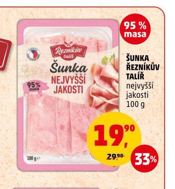 Šunka nejvyšší jakosti Řezníkův talíř