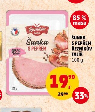 Šunka s pepřem Řezníkův talíř