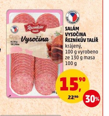 Salám Vysočina Řezníkův talíř