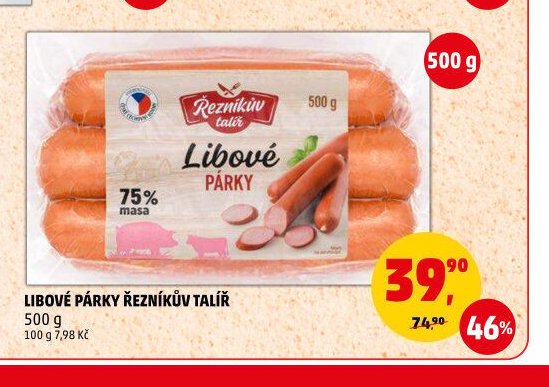 Libové párky Řezníkův talíř