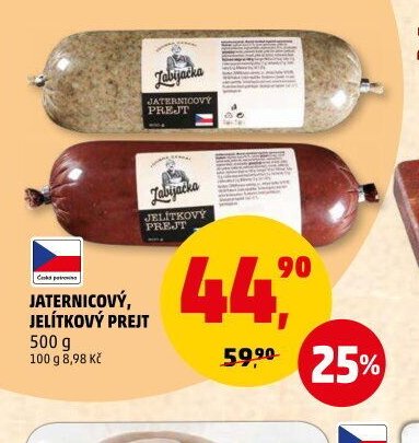 Jaternicový, jelítkový prejt
