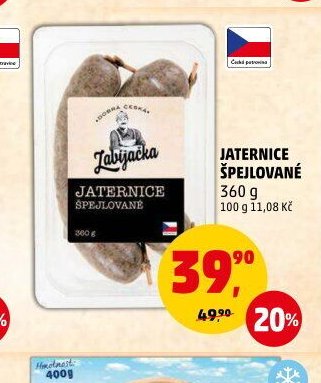 Jaternice špejlované