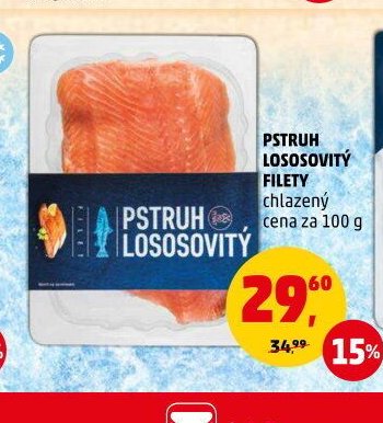 Pstruh lososovitý filety