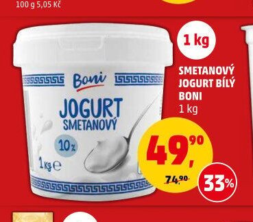Smetanový jogurt Boni