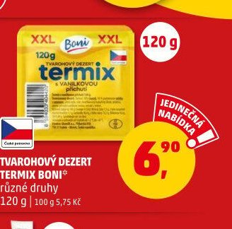 Tvarohový dezert Termix Boni