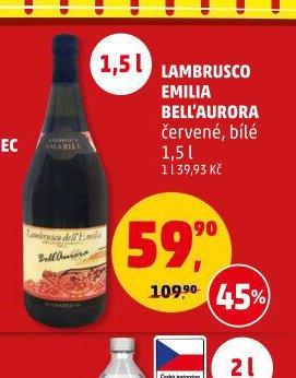 Lambrusco Emilia Bell'Aurora 1,5l