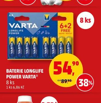 Baterie Longlife Power Varta 8ks