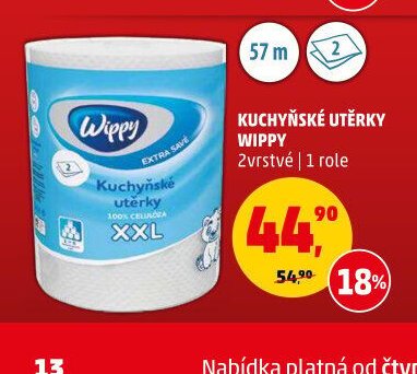 Kuchyňské utěrky Wippy 1 role