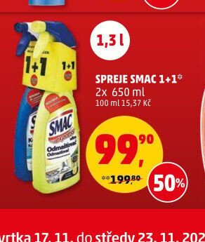 Spreje Smac 1+1 2x650ml