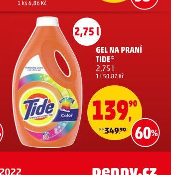 Gel na praní Tide 2,75l