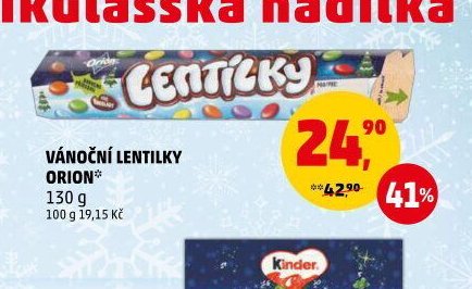 VÁNOČNÍ LENTILKY ORION