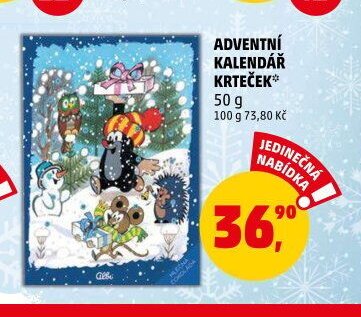 ADVENTNÍ KALENDÁŘ KRTEČEK
