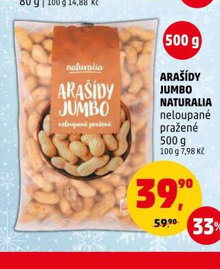 Arašídy Jumbo Naturalia
