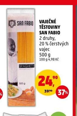 Vaječné těstoviny San Fabio