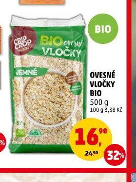 Ovesné vločky BIO