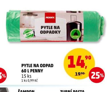 Pytle na odpad 60 l Penny