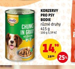 Konzervy pro psy Bodie