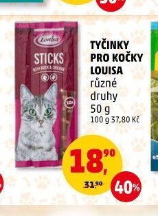Tyčinky pro kočky Louisa