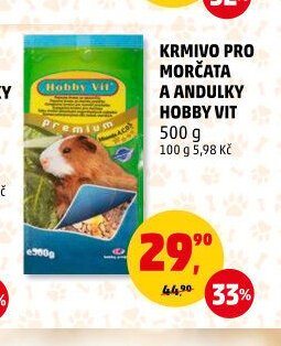 Krmivo pro morčata a andulky Hobby Vit