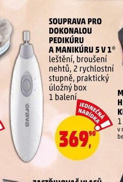 SOUPRAVA PRO DOKONALOU PEDIKÚRU A MANIKÚRU 5 V 1