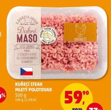 Kuřecí steak mletý polotovar