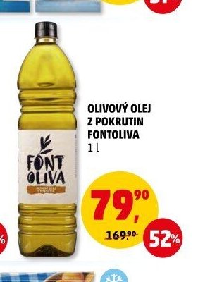 OLIVOVÝ OLEJ Z POKRUTIN FONTOLIVA 1 l