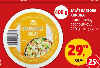 Bramborový salát Karlova Koruna