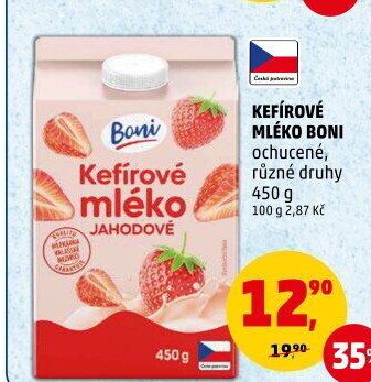 Kefírové mléko ochucené Boni