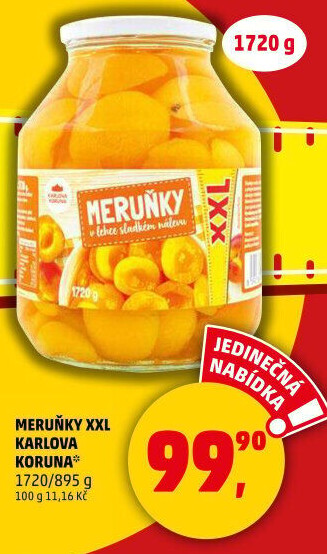 Kompot meruňky Karlova Koruna