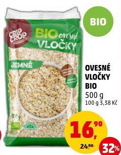 Ovesné vločky bio Crip Crop