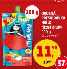 Ovocná kapsička Hello