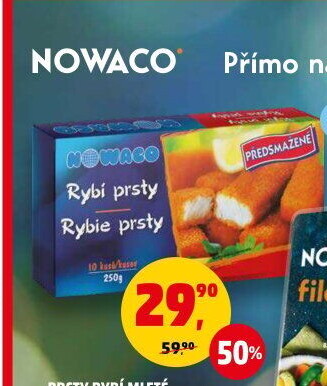 Rybí prsty předsmažené mražené Nowaco