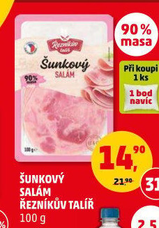 Salám šunkový Řezníkův talíř