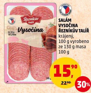 Salám Vysočina Řezníkův talíř