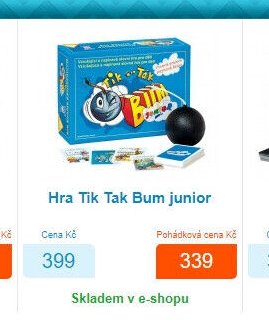 Hra Tik Tak Bum junior